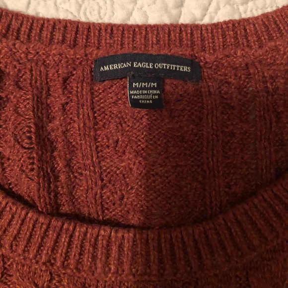 American Eagle Crew Neck Sweater w Zipper Details - Picture 3 of 4